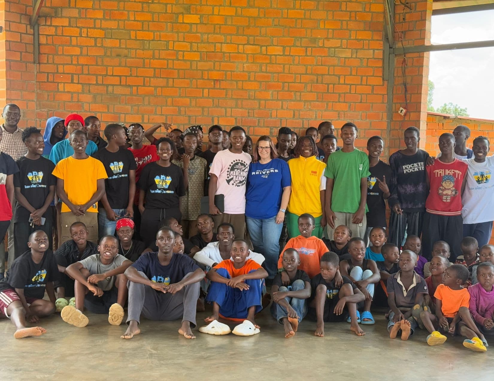 Group photo with community members and leaders